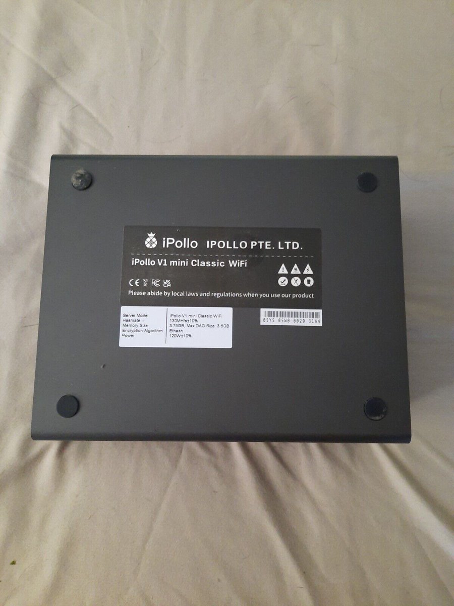 If anyone is looking to part ways with their @iPolloMiner V1 Mini Classic Wifi 130MH @ 104watts please let me know. Only the 130MH model. I am looking to purchase a few of these for a small project.