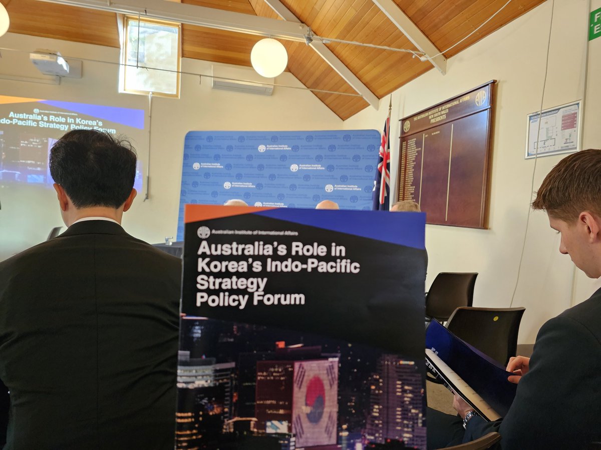 Looking forward to discussing Indo-Pacific security with brilliant colleagues in Sydney today! 🇰🇷🇦🇺🌎 @aiiansw @BryceWakefield aiia.glueup.com/event/australi…