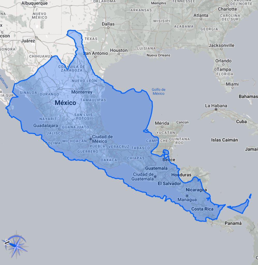 Argentina, el octavo país más grande del mundo, supera en extensión territorial a Centroamérica y México juntos.