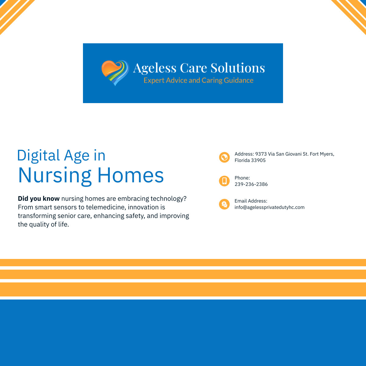 Join the tech revolution in senior care! Discover how nursing homes are harnessing technology to provide safer and more efficient care for seniors. 

#NursingHomes #DigitalAge #SeniorCare #DidYouKnow #EmbracingTechnology