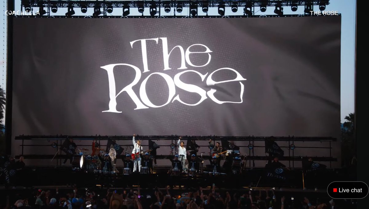 I AM SO FUCKING PROUD OF THE ROSE RN!!!! Saying this from my chest!!! loud and proud!!!! 🥹🥹🥹 oh my four beautiful roses! 🤍❤️💙🩷

#ROSECHELLA 
#TheRoseatCoachella
#CoachellaMeetsTheRose
#Coachella2024