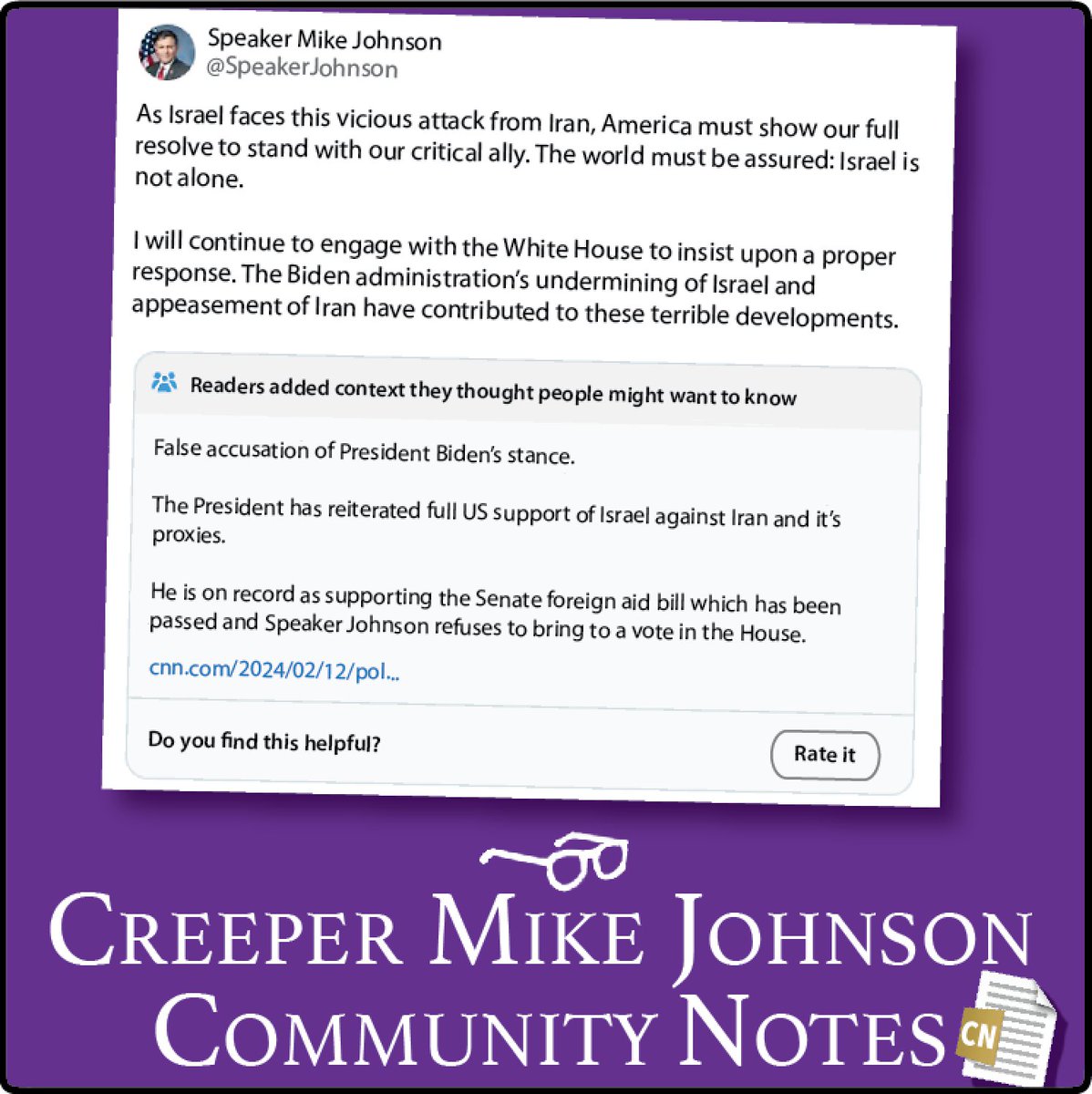 Community Notes strikes again calling out pathological liar @SpeakerJohnson who likes to think his daughter's lady parts are his to contract & control. 

It would seem that the Note has magically disappeared. But no worries, @MikeJohnson, we've preserved it for all of eternity.