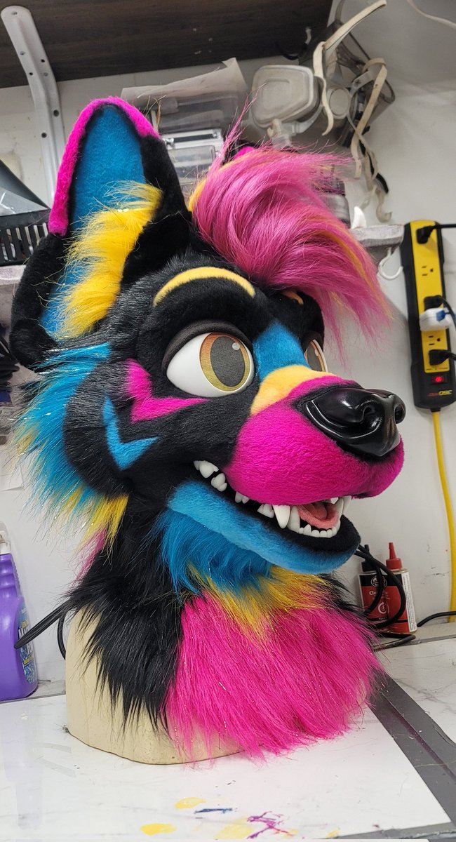 Going up tomorrow 🤪 #furryfandom #fursuit #fursuits #fursuitmaker