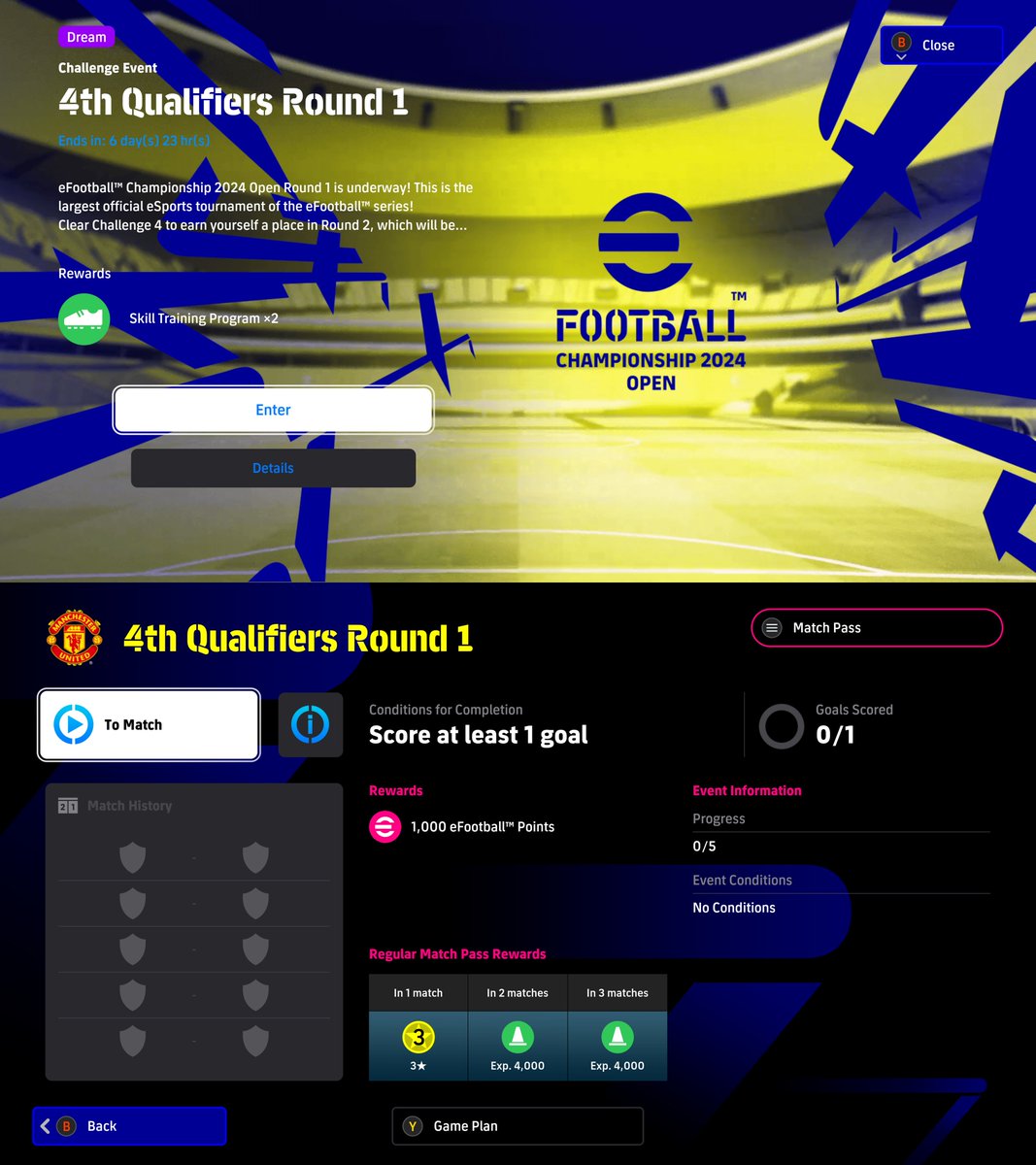 eFootball™ Championship 2024 Open : 4th Qualifiers Round 1

#eFootball2024 | #eFootballHUB