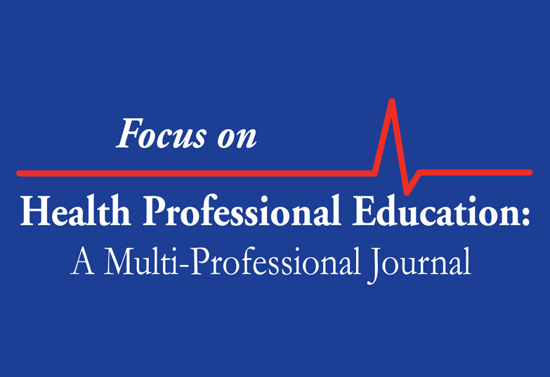 FoHPE Volume 25.1! Focus on Health Professional Education is the official journal of ANZAHPE. FoHPE is an open access journal! You can access Volume 25.1 here: fohpe.org/FoHPE/issue/vi…