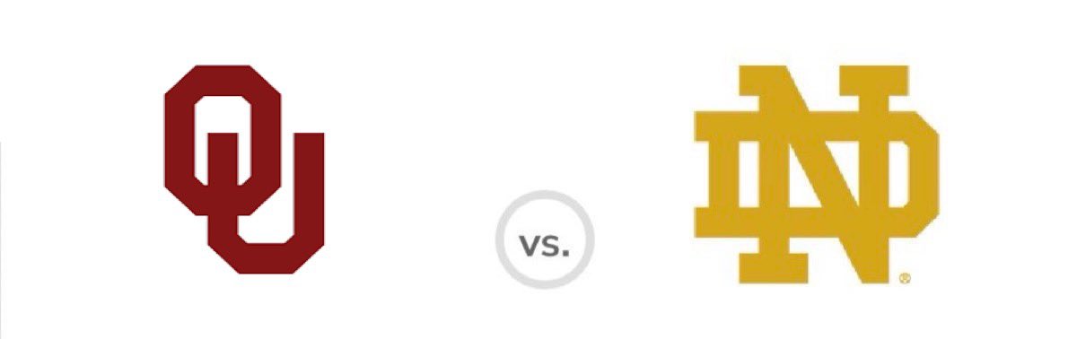🗯️🏈—You’re the AD are you interested in scheduling this potential matchup? *️⃣ The Irish lead all-time 8-2 & last played in 2013 when Oklahoma defeated Notre Dame in South Bend.