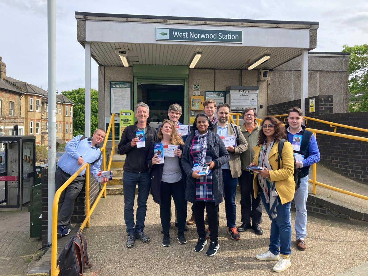 Good to have been out campaigning for @Chrissie_W13, @Conservatives GLA candidate for Lambeth & Southwark, and our @lambeth_council Knight's Hill ward by-election candidate, Leila Yaasen, on Sunday with many other colleagues 'Scrap the suspended Streatham Wells LTN' says Leila