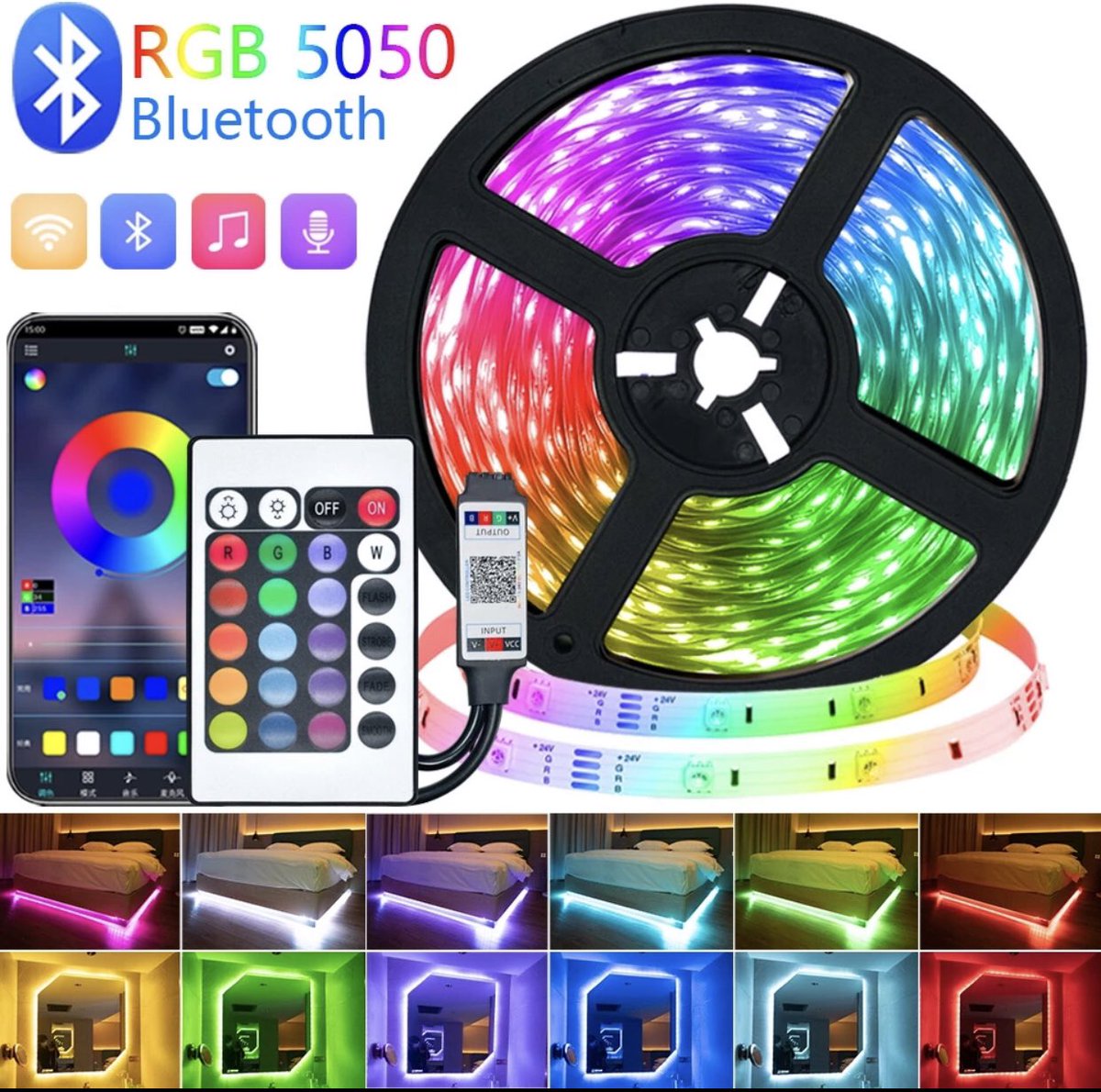 housedecor_'s tweet photo. ￼5050 Fita LED Acionada Por USB Luzes De Natal Bluetooth Ao Ar Livre À Prova D'água 

Click aqui e confira: https://t.co/kOLzxA8foX https://t.co/Zr25GAKJK2
