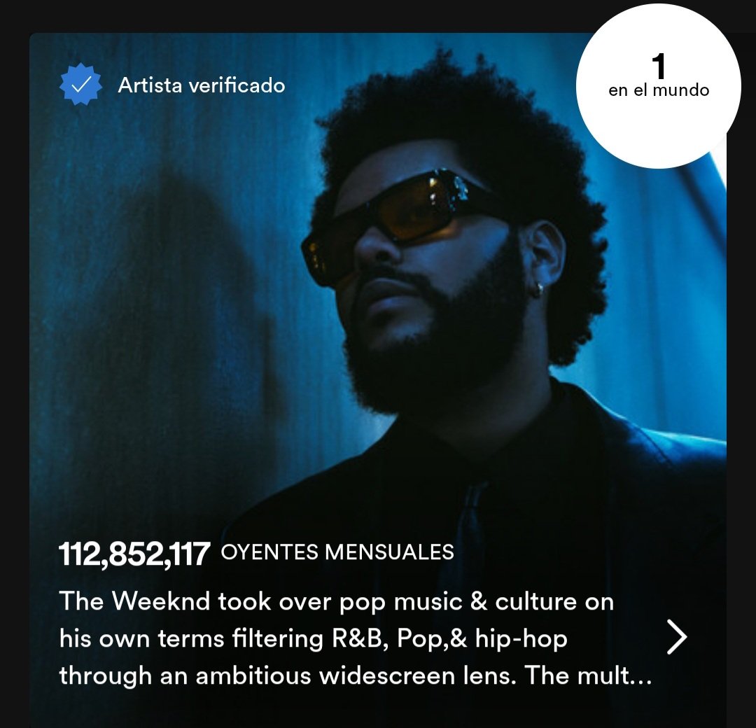 Alma_Entera's tweet photo. @larryfish_r @tervisscoot It takes how many albums + singles in 2-3 years for Drake to just reach the top 5 worldwide? The Weeknd can hold the no. 1 spot w/o releasing a main album, if you want to talk about "big artists".

Drake is big, billboard recognizes this, but bigger than Abel rn is just...eeh no. https://t.co/itiLuYT7ub