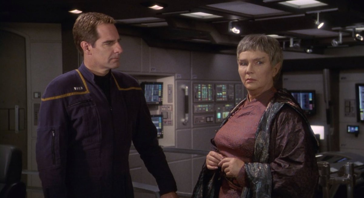 The_Obs_Deck's tweet photo. A Vulcan who doesn’t act particularly “Vulcan” leads to trouble for Captain Archer. But when T’pol requests help, he’s not about to let her down, on todays #RandomTrek
Star Trek: Enterprise 
Season 1, Episode 23
“Fallen Hero”
First aired May 8, 2002 https://t.co/7LykGHcC88