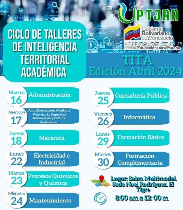 Ciclo de Talleres para el desarrollo de las distintas áreas de investigación.
<a href="/MPPEU_Ve/">MPPEU_Ve</a> <a href="/sandraoblitasr/">Sandra Oblitas Ruzza</a> <a href="/NicolasMaduro/">Nicolás Maduro</a> <a href="/luismarcanos/">Luis Marcano</a>