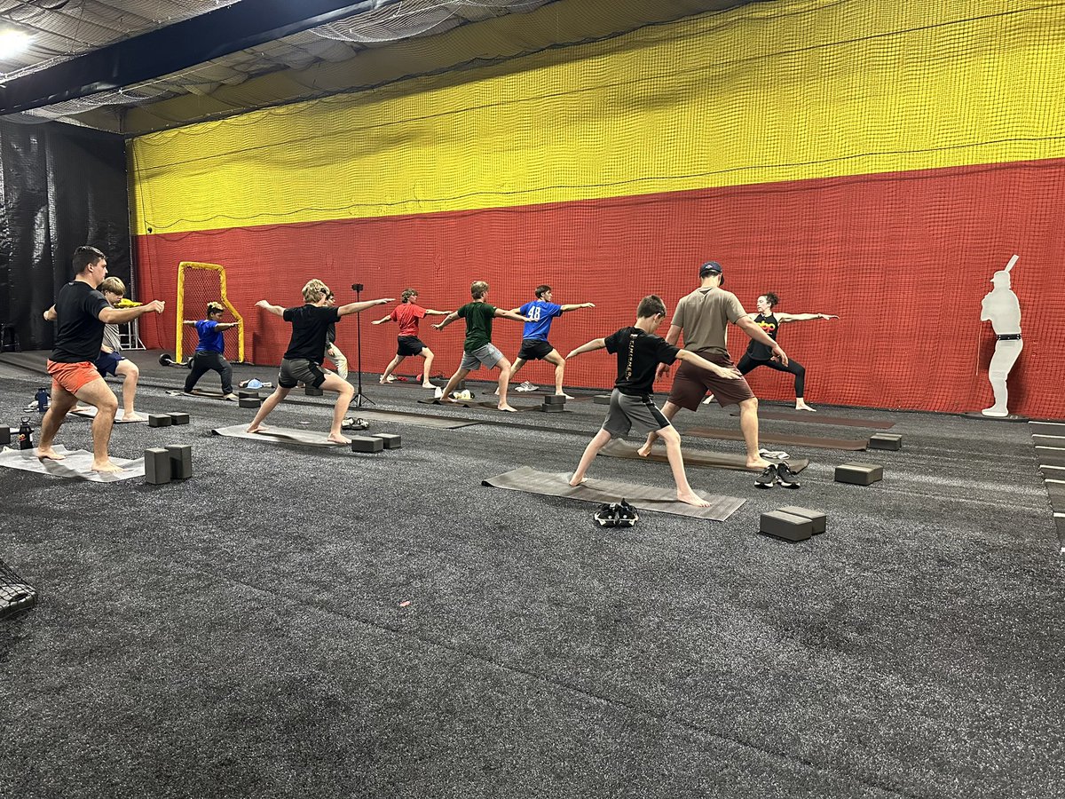 PeaseBaseball's tweet image. Yoga program off &amp;amp; running! 

9 months of development for these young hungry players!

#BaseballYoga 

Interested?  You can do it with us remote.