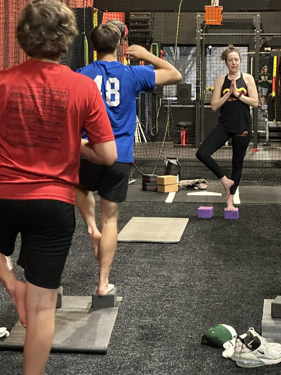 PeaseBaseball's tweet image. Yoga program off &amp;amp; running! 

9 months of development for these young hungry players!

#BaseballYoga 

Interested?  You can do it with us remote.