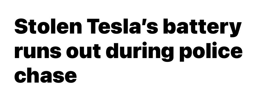 Stolen Tesla? Call that an Edison.