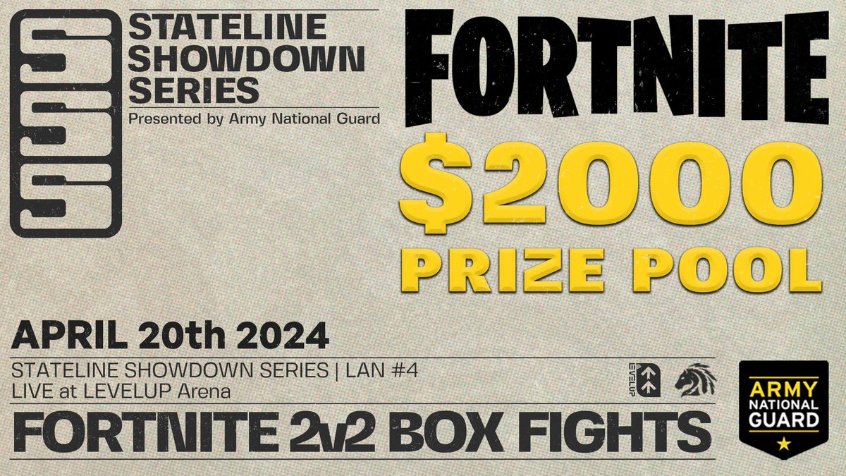 PioneersGG's tweet photo. 📢 Attention all competitors! 🚨

Our April 20th $2000 Fortnite 2v2 Box Fight tournament is now open to online attendance! 

Grab your duo & register via the link below ⬇

📝 https://t.co/jhKLs7wBpU