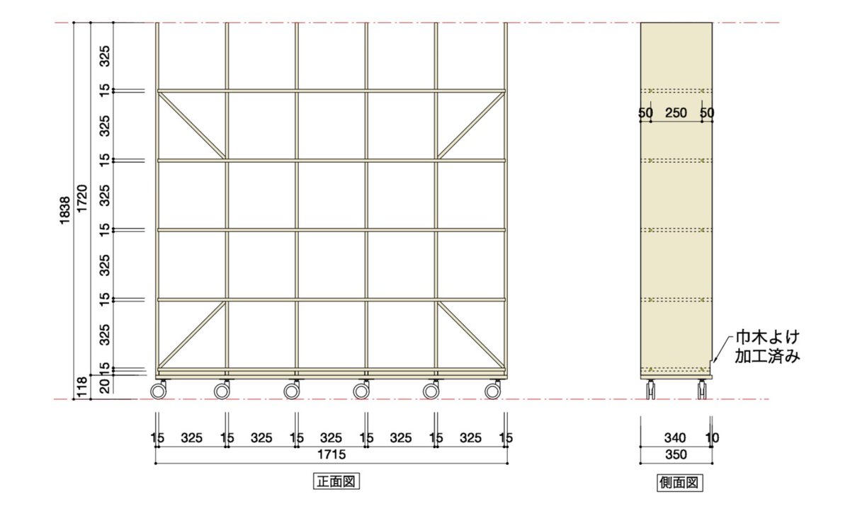 やっと物件が決まった…！ 引っ越しにともないワークスペース縮小(さらに夫婦共用)予定なので取り急ぎmargherita本棚の小型化&キャスター駆動化妄想中。