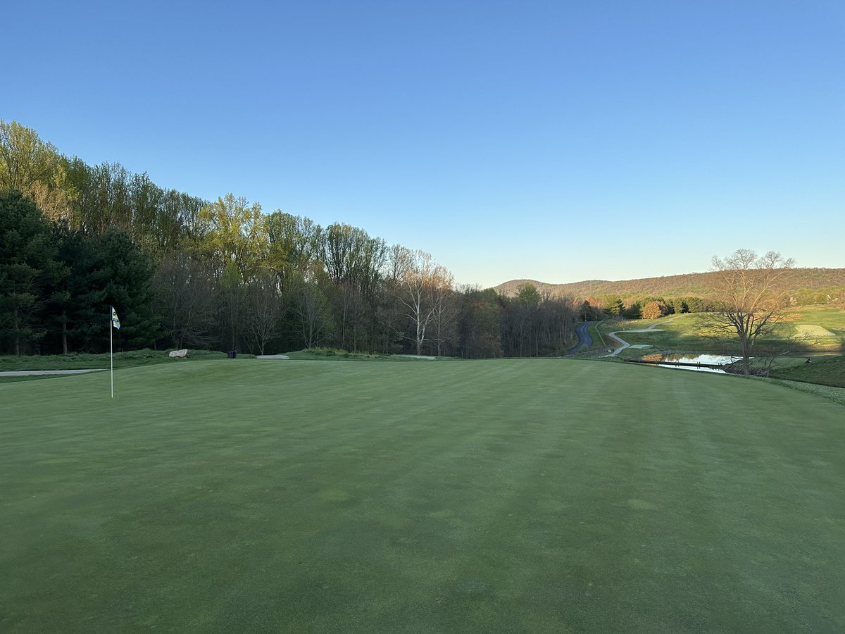 PBDyeGolfClub's tweet photo. Not the best video, but the greens had that hollow sound when watering. Things got quite a bit firmer for the @HJGT tour this weekend. Tough weekend with 25+mph winds, but the players did phenomenal!  Congratulations! https://t.co/hCk48CrnuV