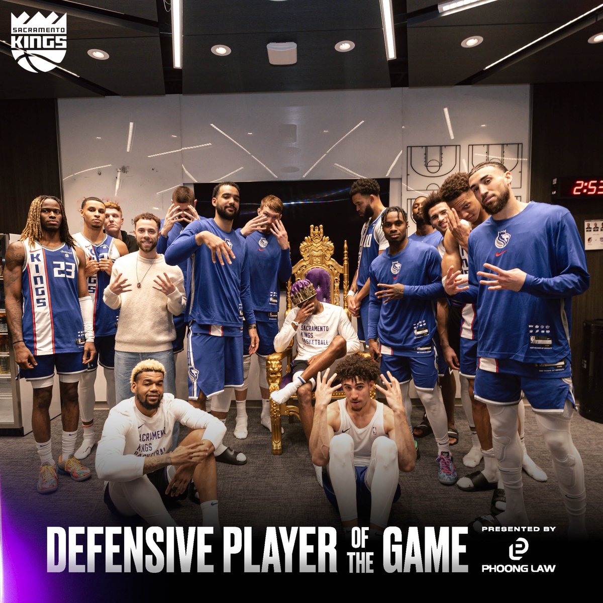 job not done yet. Defensive Player of the Game presented by @phoonglawcorp