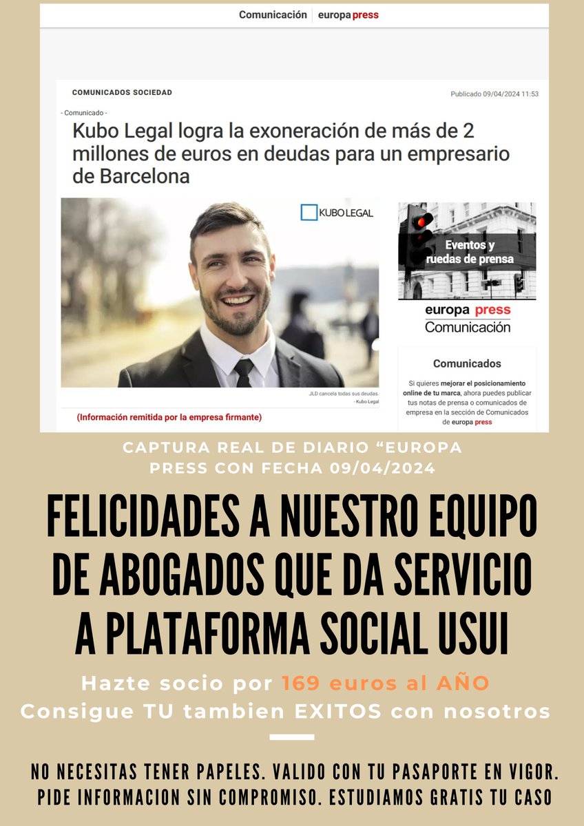 ongusui's tweet photo. Te invitamos que te unas a nuestra plataforma social sin lucro, con un equipo de profesionales de alto rendimiento. consulta o quieres que te presupuesten tu caso nuestro equipo de abogados/as multi disciplinares, lo hagas GRATIS y sin ningún compromiso. https://t.co/lf1RLPxnpT https://t.co/2H0rq3jv3a