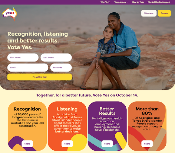 CodeNationCrew's tweet image. 🏆 The website we helped deliver for the Yes23 campaign has been named 'Best Action Center / Grassroots Website' at this year's industry Reed Awards!
#webdesign #webdevelopment #industryawards #coding #digitalagency