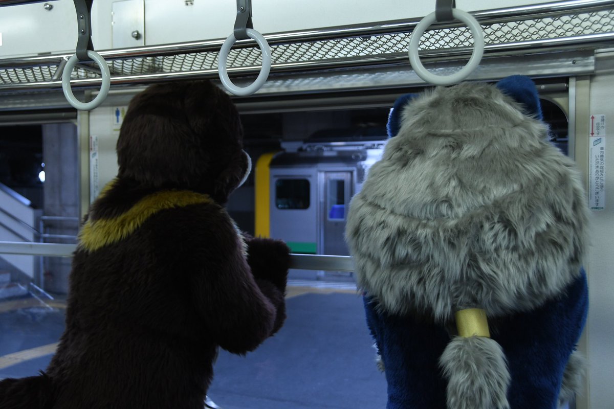 #鉄道獣化むら
#鉄道獣化むら1号
#JR東日本
#鉄道文化むら

珍しいお客さんを乗せた列車からホームの向かい側にこれまた珍しいのがやって来たw
みんな興味津々😆