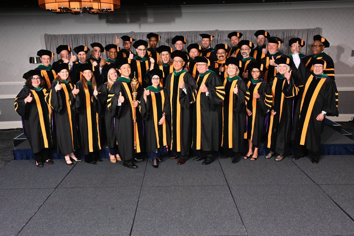 A little behind the scenes from earlier this evening as your 2023-2024 Board of Chancellors celebrated Convocation &amp; #ACR100 at #ACR2024 📸