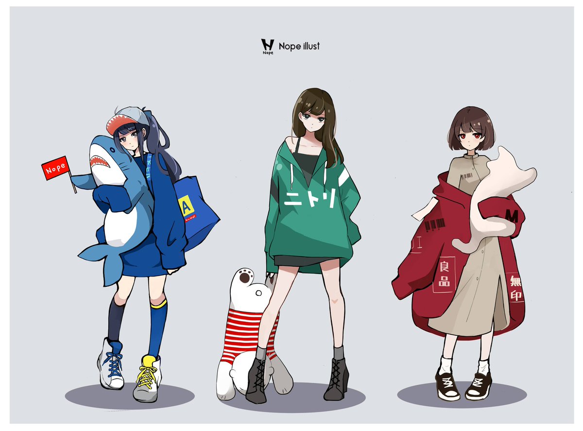 Nope_illust's tweet photo. IKEA　ニトリ　無印 https://t.co/OaIAVCH6wf