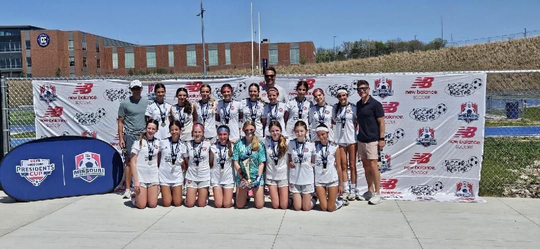 STLDASoccer's tweet photo. CONGRATULATIONS to the STLDA 2010 Girls Red for winning The 2024 Presidents Cup!  ❤️⚽️👍 https://t.co/Cb5k3Rr79x