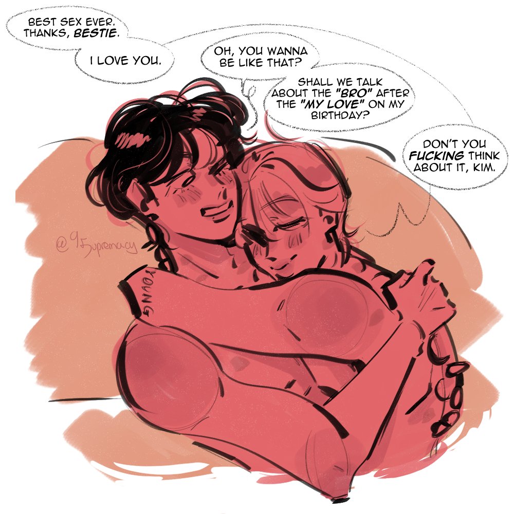 💗FRI(END)S💗 - 🐻🐥

It's not gay if you say "No homo, bro". The law says so. Don't look it up. Just trust.

#VMIN #VMINfanart