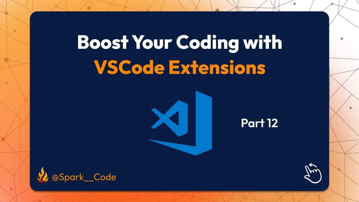 Spark__Code's tweet image. #vscode extensions you didn't know that can be really handy!
#Part 12

#SparkCode #tech #SoftwareDevelopment #WebsiteDevelopment #mobiledevelopmentcompany #SoftwareEngineering #DreamsComeTrue #creativity #GraphicDesign #programming #development #exciting #inspiration