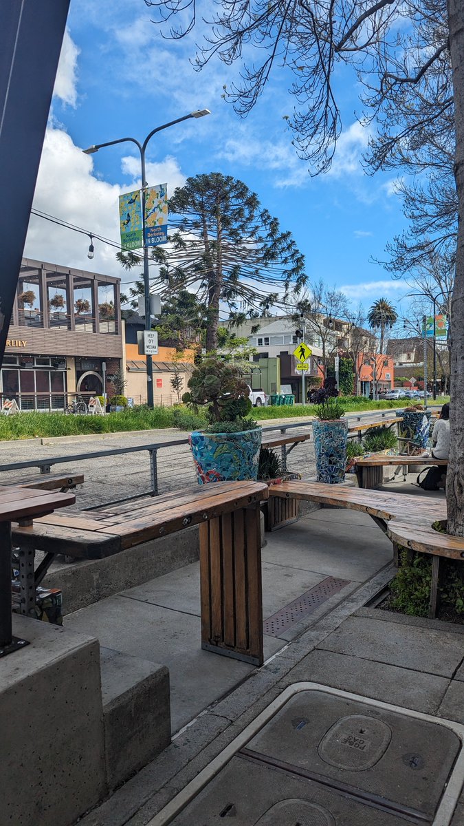 Absolutely stunning new parklet for Cheeseboard on Shattuck in Berkeley.