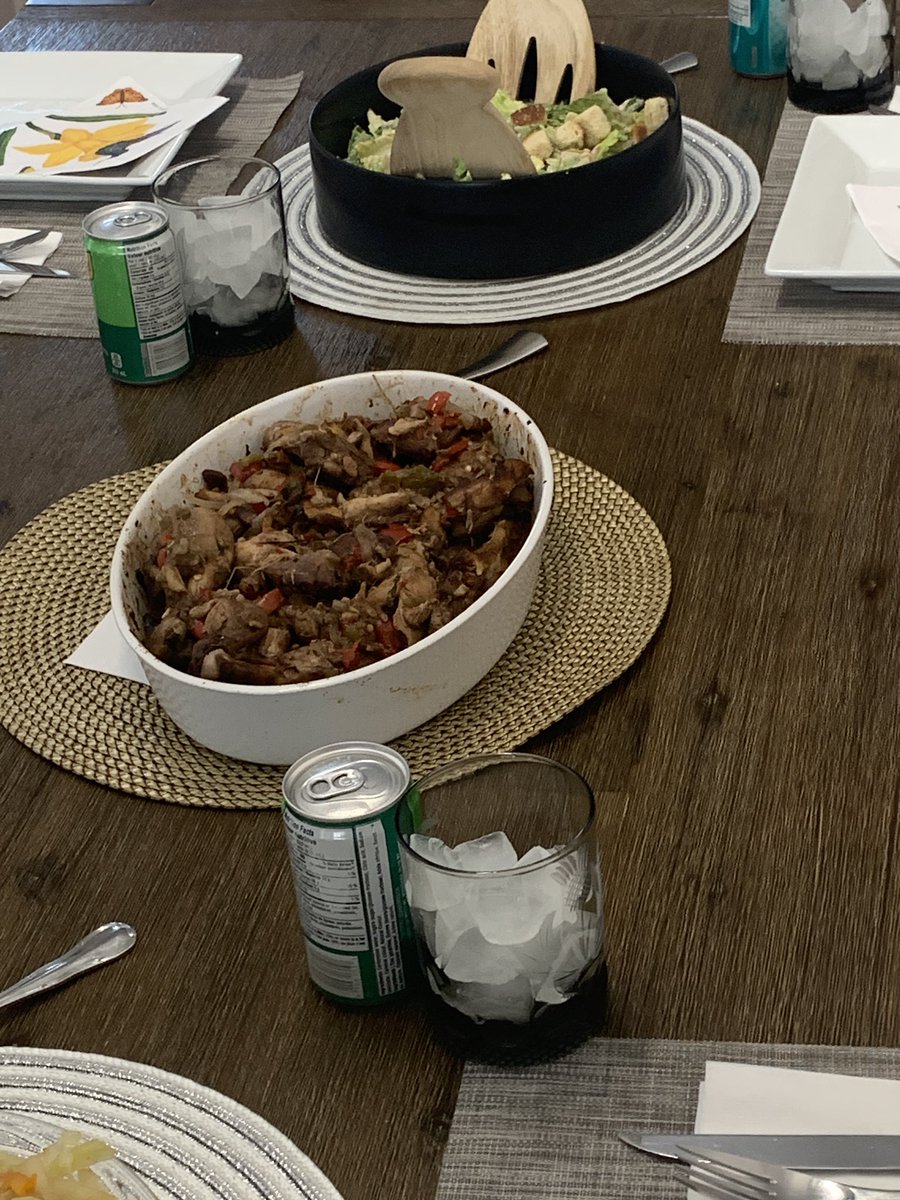 abike's tweet photo. Family dinner tonight β¦β¦ Carribean Stew Chicken, white rice, cabbage and ceasar salad ππππΎβ¨β₯οΈ. #forthwin #sosoverydelish #full https://t.co/IObBcQjyyW