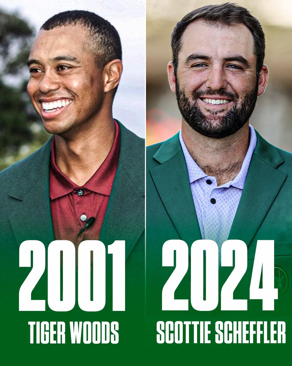 💥 Scottie Scheffler joins Tiger Woods as the only players to win the Players and the Masters tournaments in the same year 👏