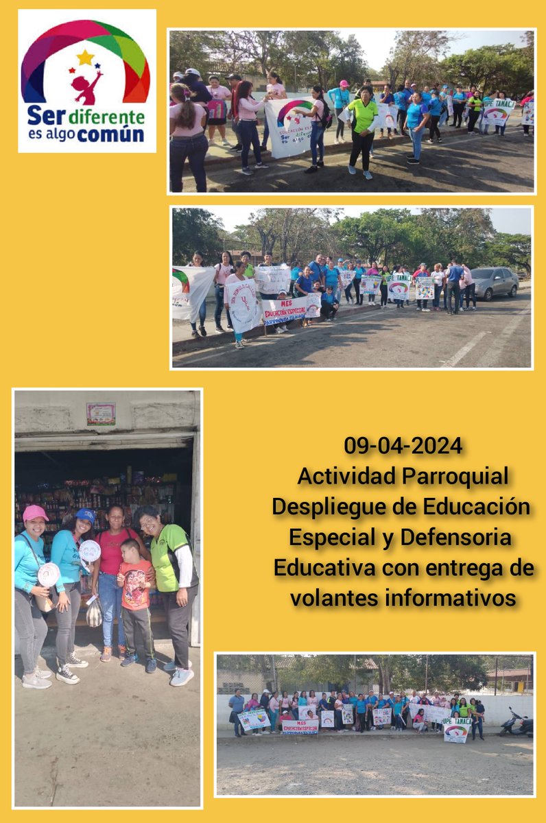 UpeTamaca's tweet photo. Mes de Educac. Especial. Tomamos las calles del territorio, vamos por más, por una educación más inclusiva @coordinaciones8 @AdolfoP_Oficial @NicolasMaduro @NubcelinS @esthe_6_416 https://t.co/B8euZJovWT
