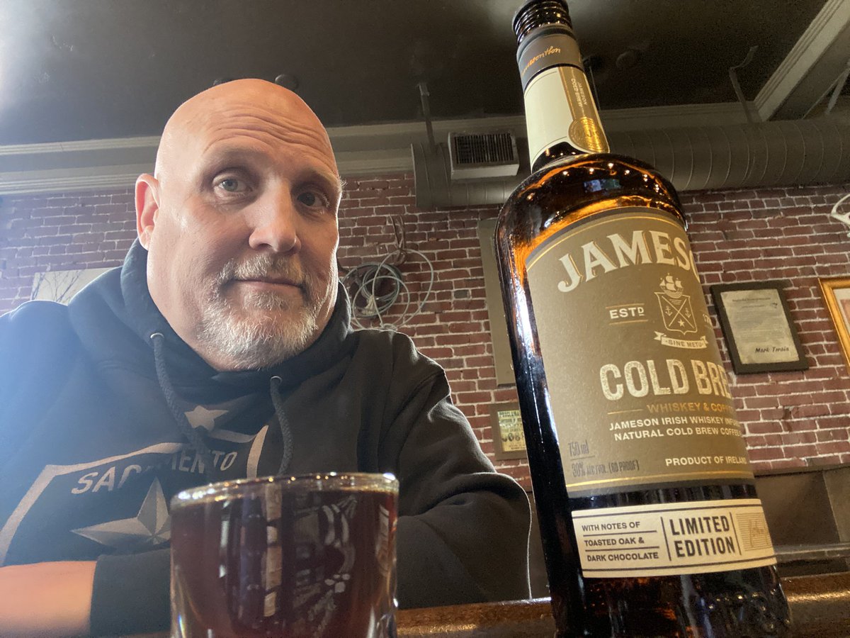 Giving the Cold Brew a run 
#Smooth 😎 <a href="/jamesonwhiskey/">Jameson Whiskey</a>