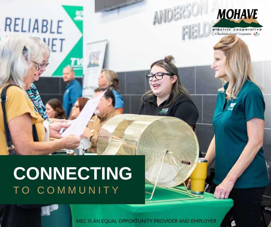 Mohave Electric is not just sending power to homes and businesses; we're lighting up local events and supporting our community! Next time you flip a switch or plug in for power, remember you're not just tapping into the electricity – you're connecting to the community.