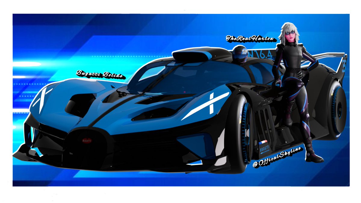 Harlow & Bugatti Bolide 

'The Fastest Around The Track'

#Fortnite #FortniteArt