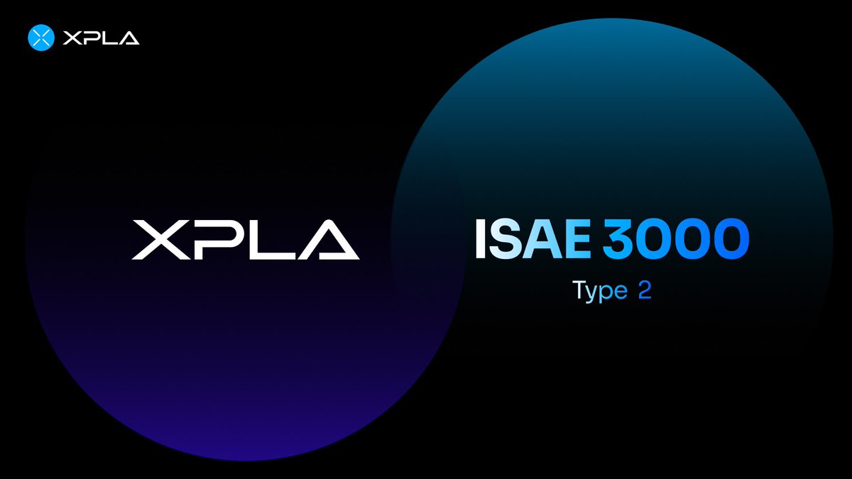 ✔️XPLA sentry full node system Attains ISAE 3000 Type 2 Report

#XPLA sentry full node system has acquired the ISAE 3000 Type 2 report, an international standard of assurance over non-historical financial information.  We look forward to increasing the trust and value of the…