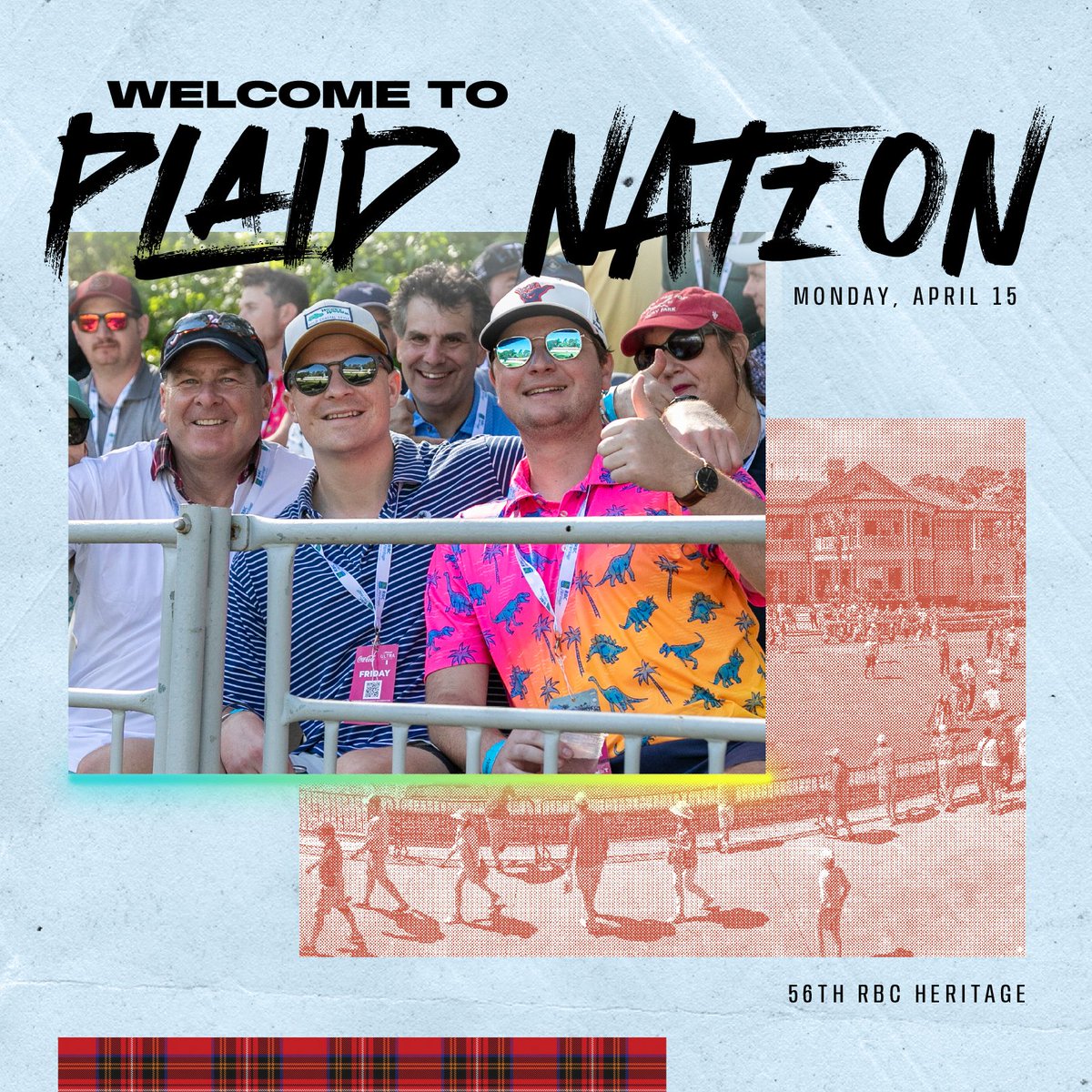 🙌 The least “Monday” Monday of the year.

#RBCHeritage week is here. 😎

#PLAIDNATION #CauseforCelebration