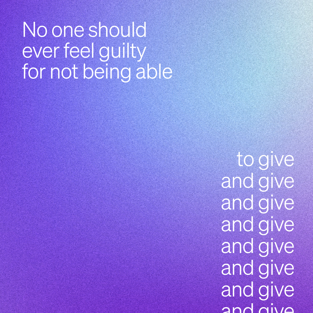 A gentle reminder to be mindful of your cup and its capacity — even if it means you need to say "no."