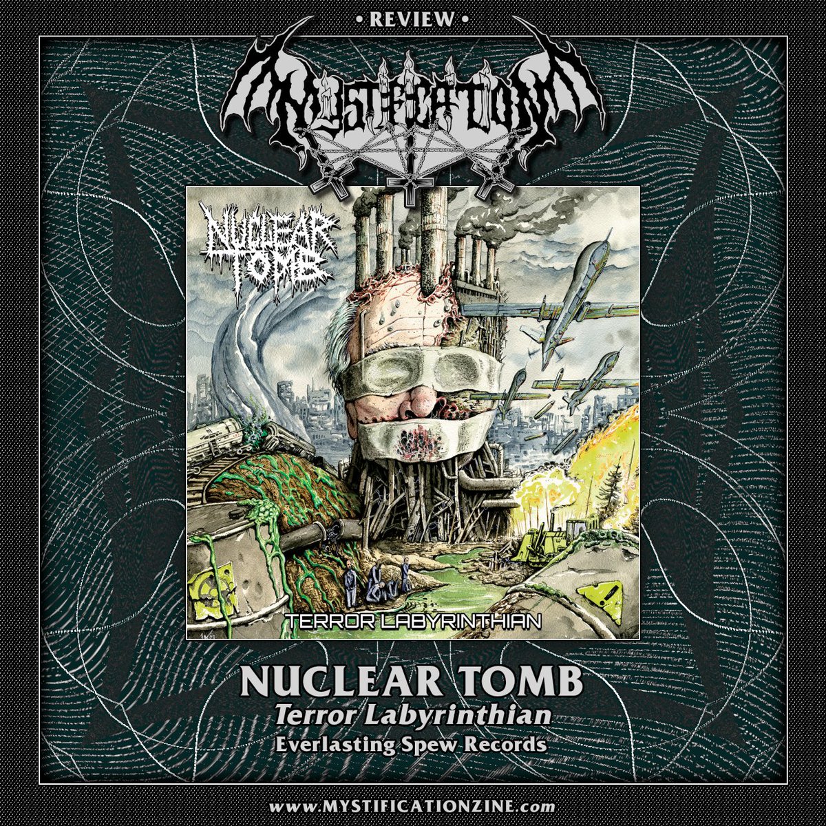 NUCLEAR TOMB – Terror Labyrinthian (2024) | REVIEW Prog-thrash/death metal from Baltimore, Maryland. Debut LP. mystificationzine.com/2024/04/14/nuc…