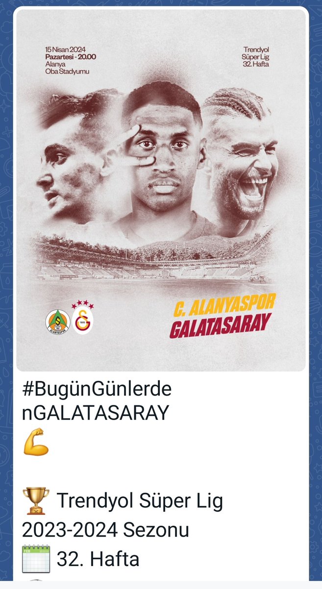 Ysfykc1's tweet photo. #BugunGunlerden >>>
@GalatasaraySK 💛❤💪🦁 https://t.co/OwQhP8j6Z9