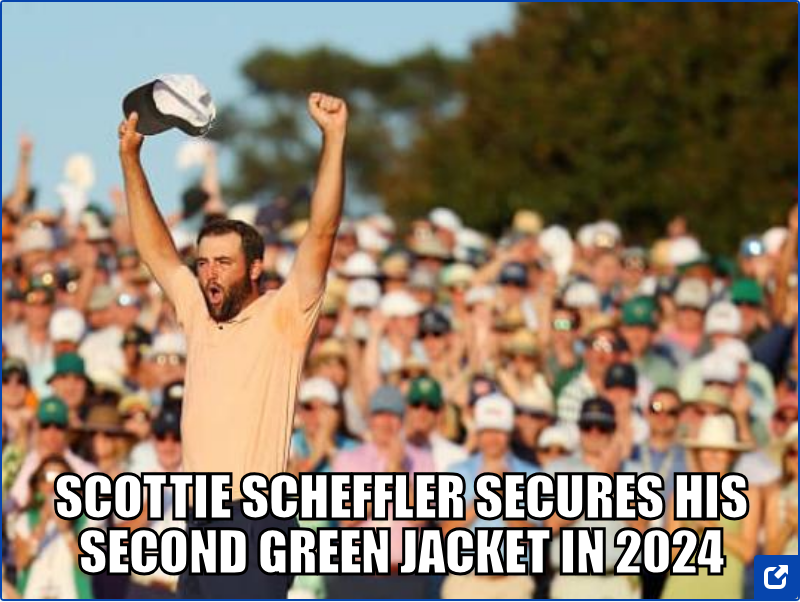 Scottie Scheffler, 27, wins his second Masters title to become one of the fourth-youngest golfers to achieve this feat twice. #AugustaNationalGolfClub

newswall.org/summary/i-re-w…