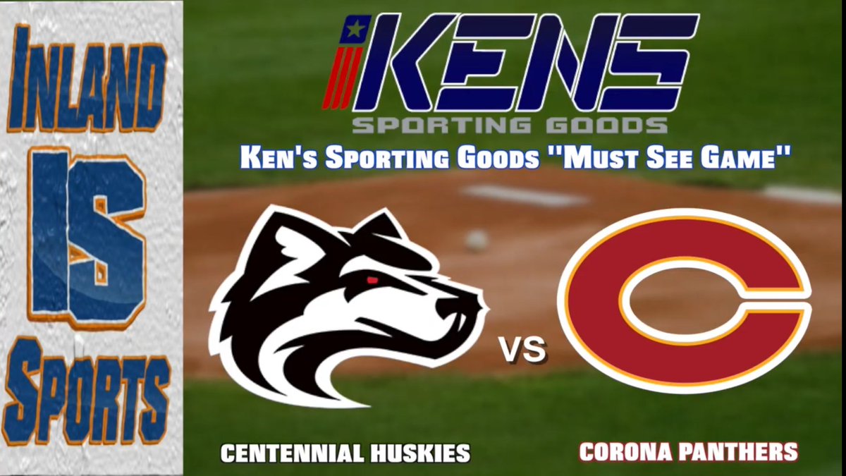 ⚾️ Fresh-off its NHSI title on Saturday in North Carolina, Corona returns home for a big series vs Centennial in the Big VIII! 🚨 It’s the Ken’s Sporting Goods “Must See Game(s)” this week! ➡️ The three-game series begins Monday at The Wilk!