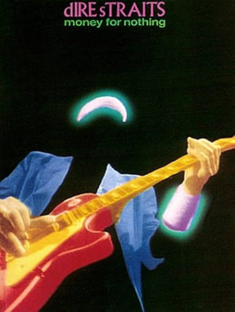 The famous opening riff to “Money for Nothing” by Dire Straits was an accidental discovery. Mark Knopfler was testing a new guitar during a soundcheck and played a random riff. The rest of the band loved it. 
#rock #DireStraits