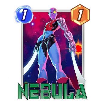 My first @MARVELSNAP card! Nebula 💫 Keep your eyes peeled for more in the future 👀