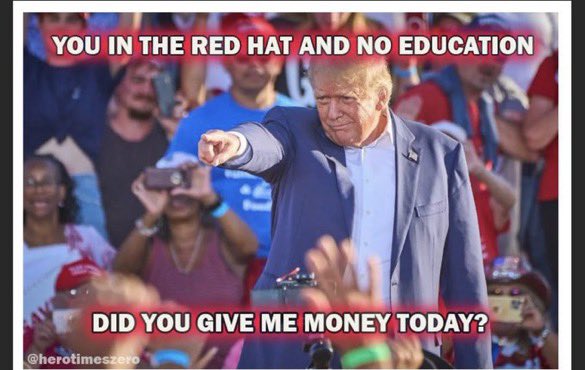 Always_Vote23's tweet photo. @SmittyUSAF_brat @MTGrepp ⬆️⬆️⬆️⬆️If you can’t see that Trump and his Lying Grifting MAGA Republicans are playing you, please #Pray4Wisdom https://t.co/17VgoC7yUq