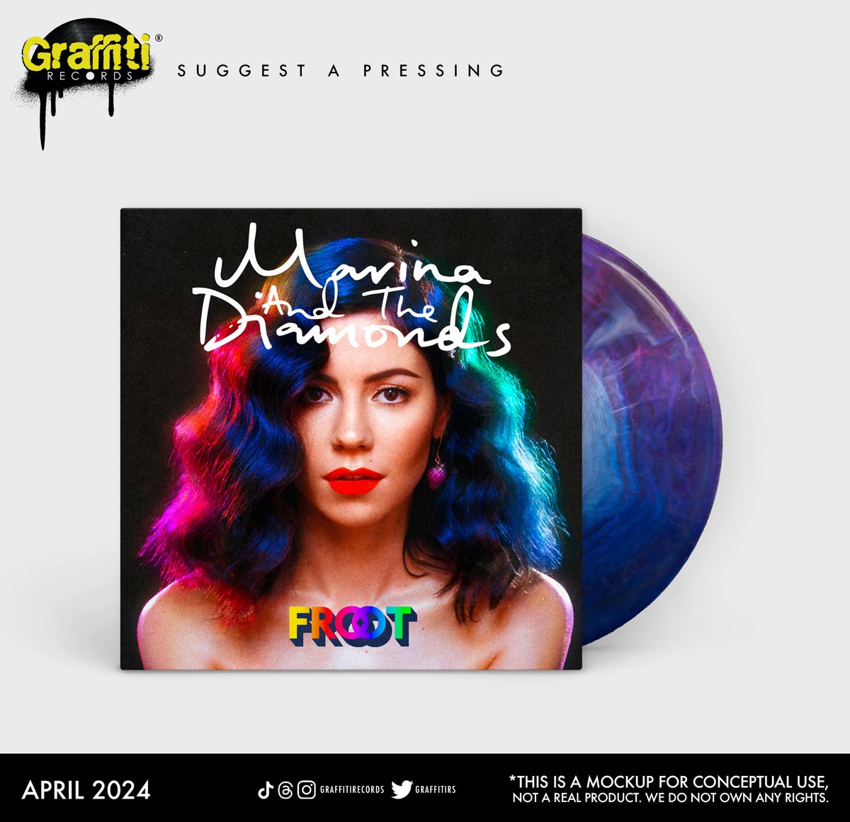 SUGGEST A PRESSING:
Marina & The Diamonds - FROOT

#marinaandthediamonds #froot #SuggestAPressing @MarinaDiamandis