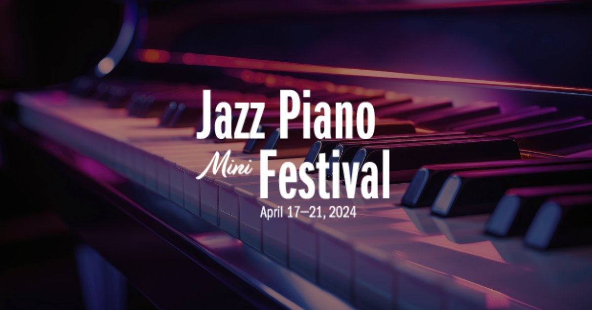 Will we see you next week at our Jazz Piano Mini Festival? 🎹 Check out what's coming up here: theconrad.org/jazz-piano-min…