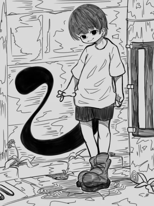 #しじみんあーと
『道端』 